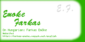 emoke farkas business card